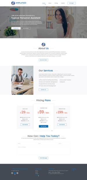 Amplified Assistance! Virtual Assistant business needs a Website  | Web-Design von Ved Web Services