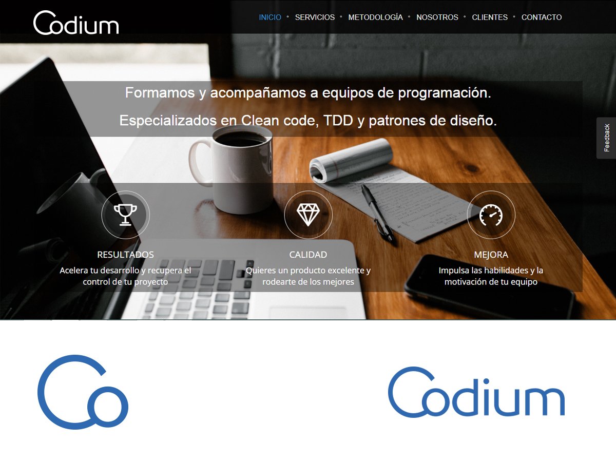 Logo Design by memreng for Codium Team S.L. | Design #18564070