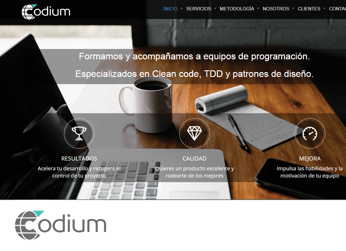 Logo Design by memreng for Codium Team S.L. | Design #18581844