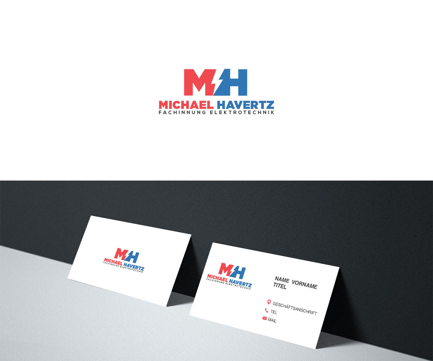 Logo Design by King Cozy for Elektrotechnik  Michael Havertz | Design #18448434