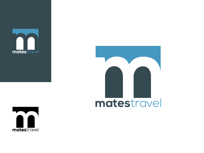 Logo Design by Zeeshan Ali for mates travel | Design #18459672