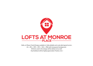 Lofts at Monroe Place | Logo Design by juie design