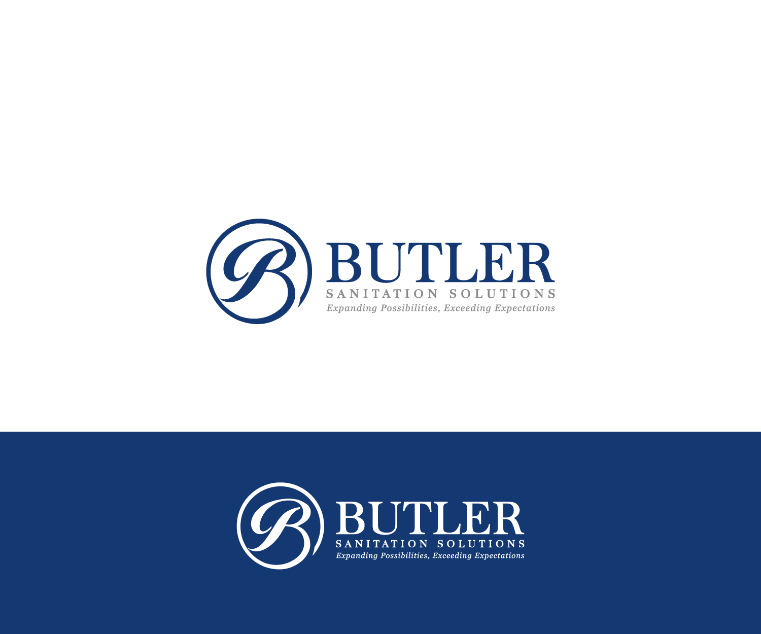 Logo Design by Mario for Butler Sanitation Solutions | Design #18446560