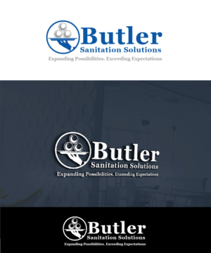 Logo Design by Isnah Logo for Butler Sanitation Solutions | Design: #18502877