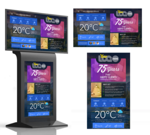 Digital Signage Mockup template | Graphic Design by SAI DESIGNS