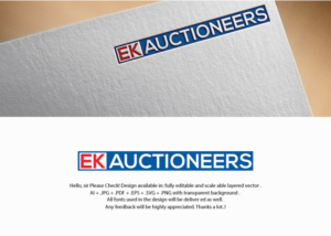 Logo Design by juie design for EK Auctioneers | Design: #18542029