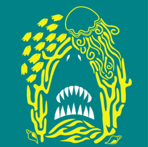 Fun shark logo design for shirts and promotional items | Grafik-Design von 75-R-P-Z