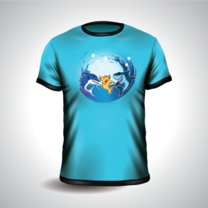 Fun shark logo design for shirts and promotional items | Grafik-Design von WirePaper