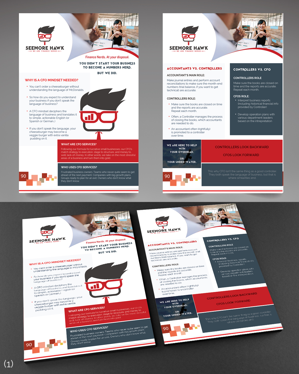 professional bold small business brochure design for cash flywheel