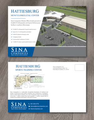 Postcard Design by alex989 for Sina Companies LLC | Design: #18607776