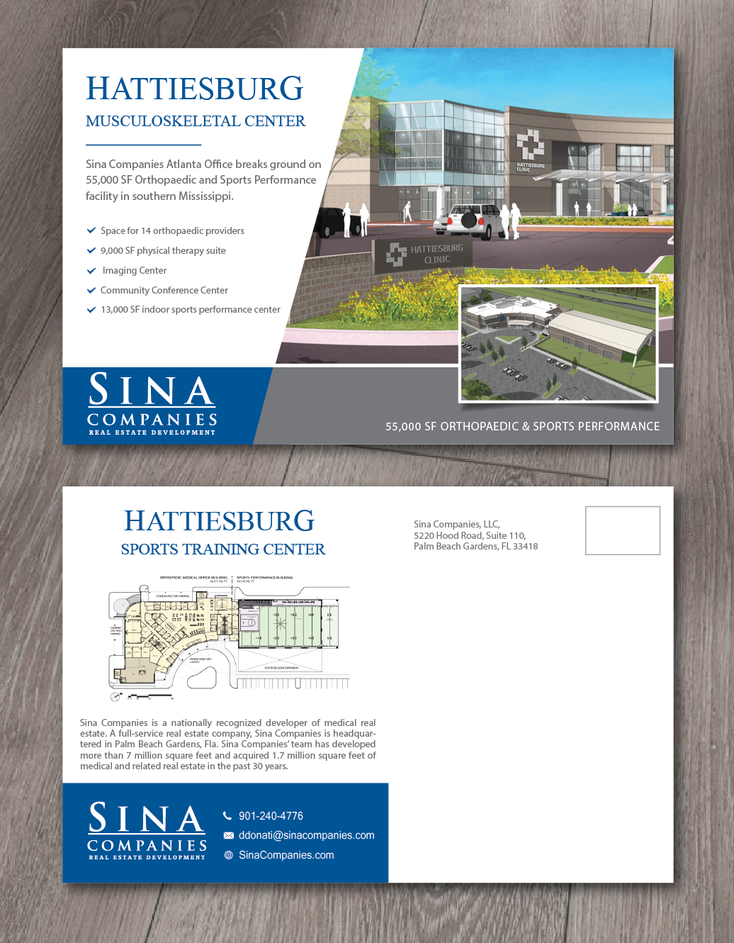 Postcard Design by alex989 for Sina Companies LLC | Design #18609788