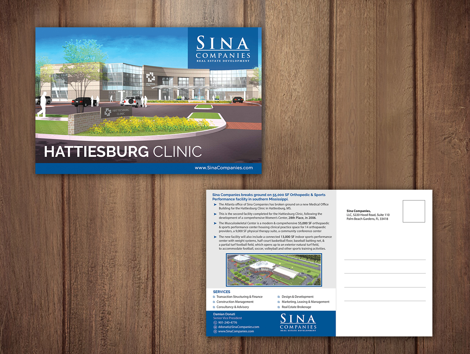 Postcard Design by debdesign for Sina Companies LLC | Design #18465782