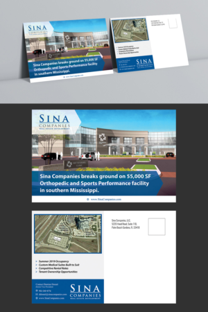 Design de Carte Postale par ecorokerz pour Sina Companies LLC | Design #18458619