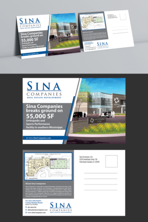 Postcard Design by ecorokerz for Sina Companies LLC | Design: #18465317