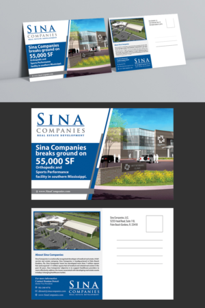 Postcard Design by ecorokerz for Sina Companies LLC | Design: #18465319