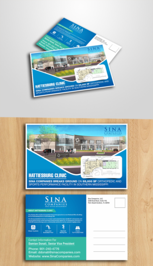 Groundbreaking Orthopaedic Clinic Postcard | Postcard Design by ecorokerz