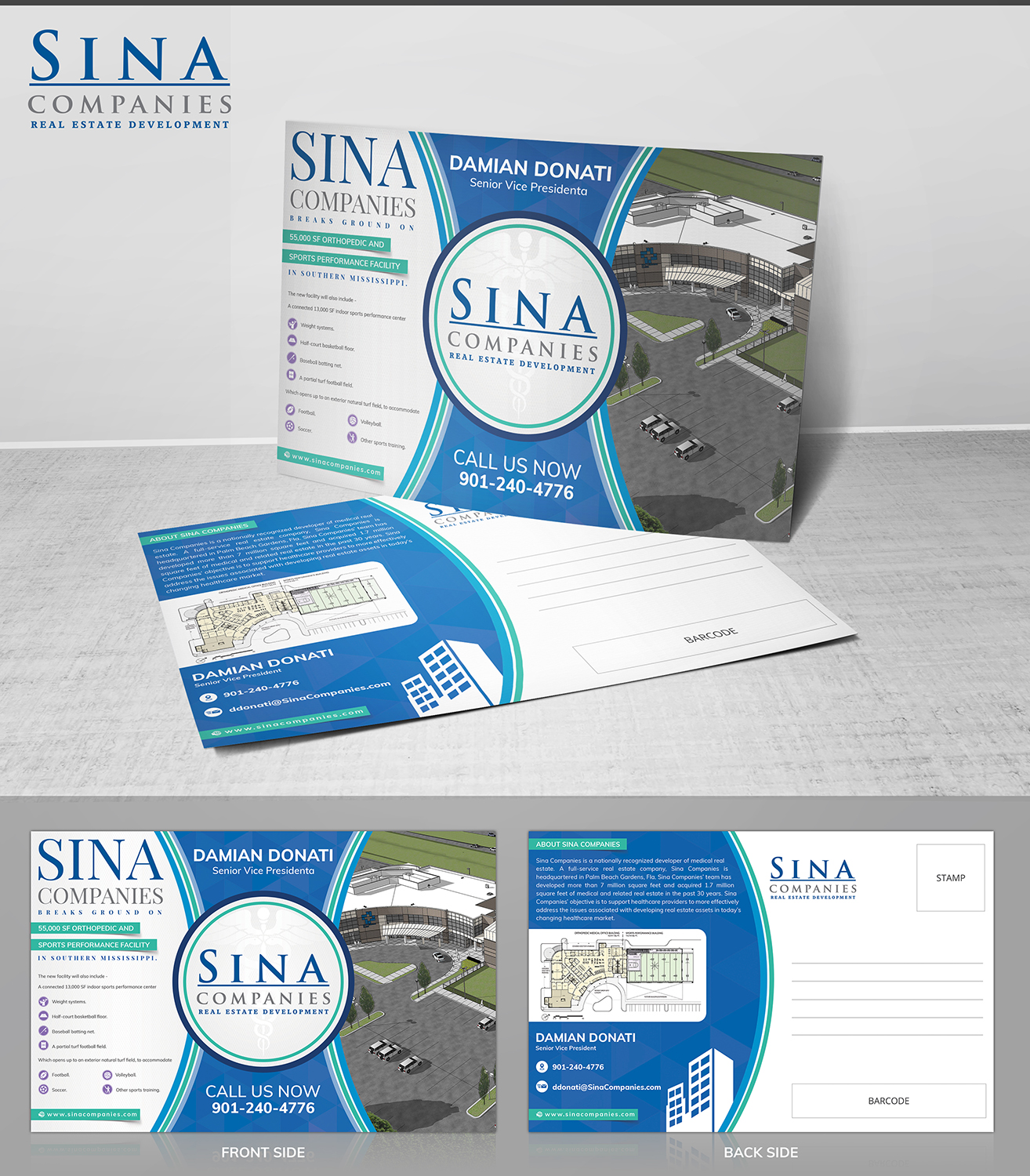 Design de Carte Postale par SAI DESIGNS pour Sina Companies LLC | Design #18605793