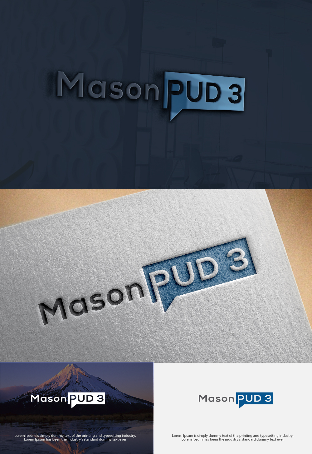 Logo Design by dr ghulam mustafa sahab for Mason PUD 3 | Design #18580928