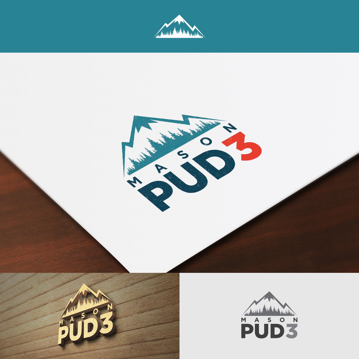 Logo Design by Paperfox Designs for Mason PUD 3 | Design #18601947