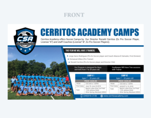 Soccer Camp | Diseño de Flyer por Deepak_9_Malhotra