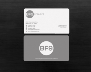 New business card for BF9 Connect, a marketing company. | Business Card Design by chandrayaan.creative