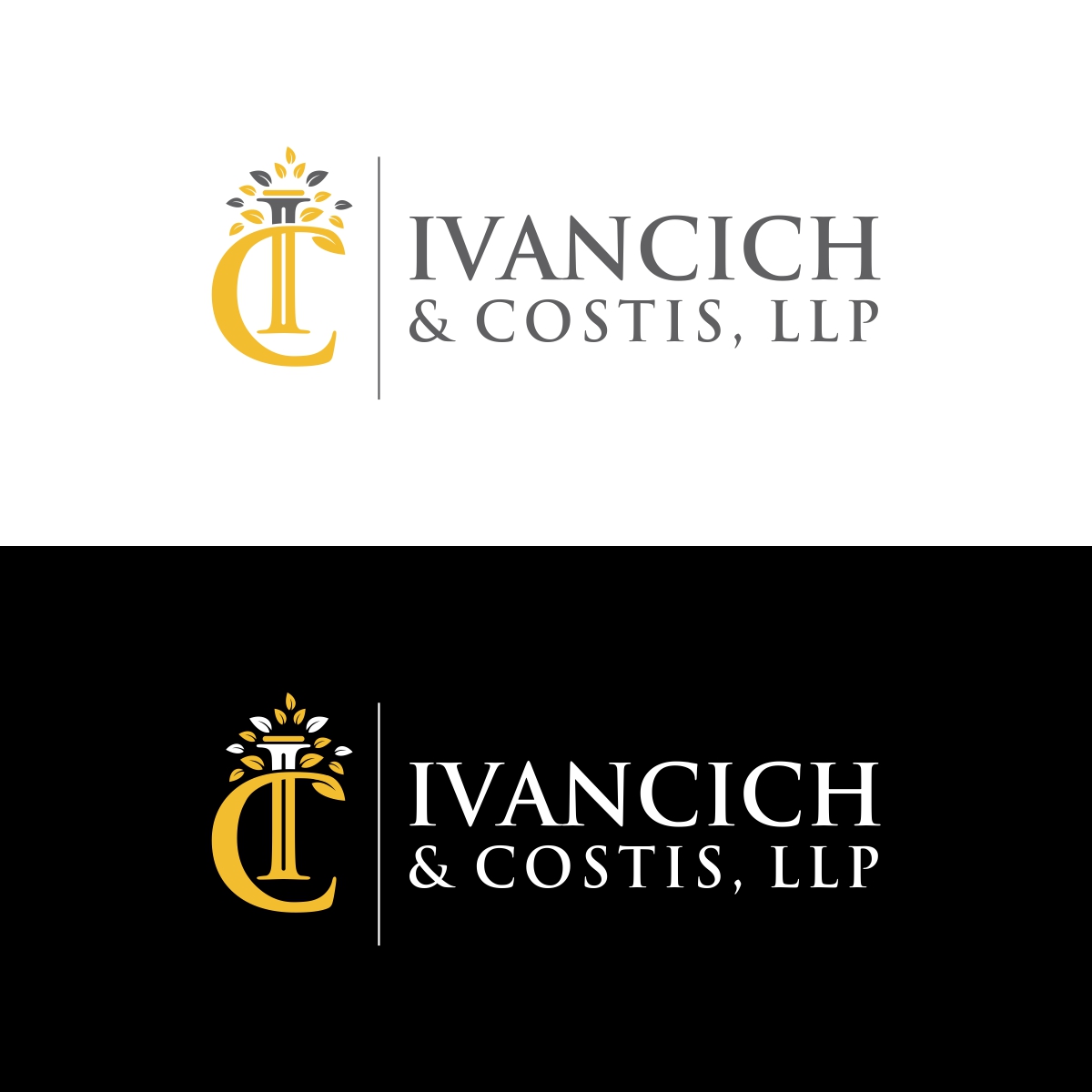 Design de Logo par e-graphics pour Ivancich & Costis, LLP | Design #18463207