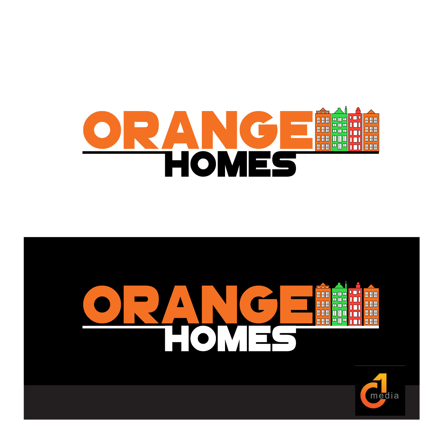Logo Design by C1 Media for Orange Homes | Design #18465830