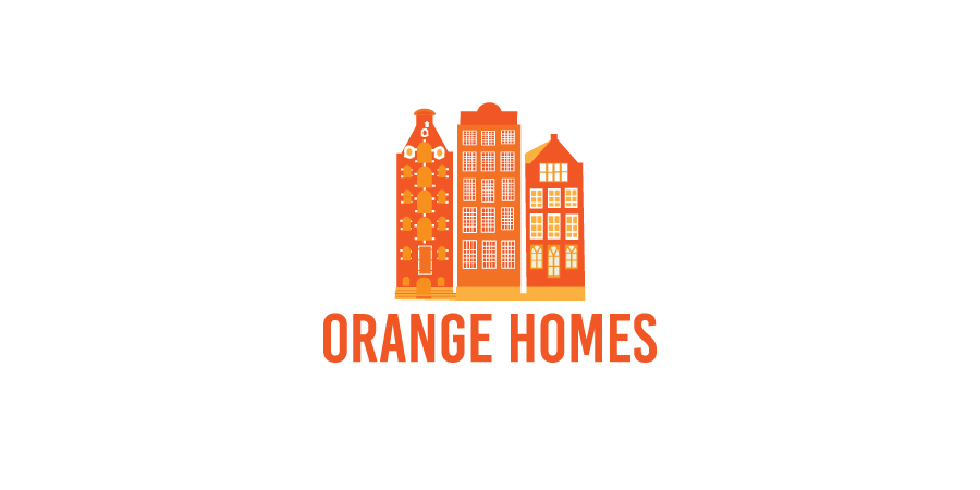 Logo Design by debdesign for Orange Homes | Design #18471291
