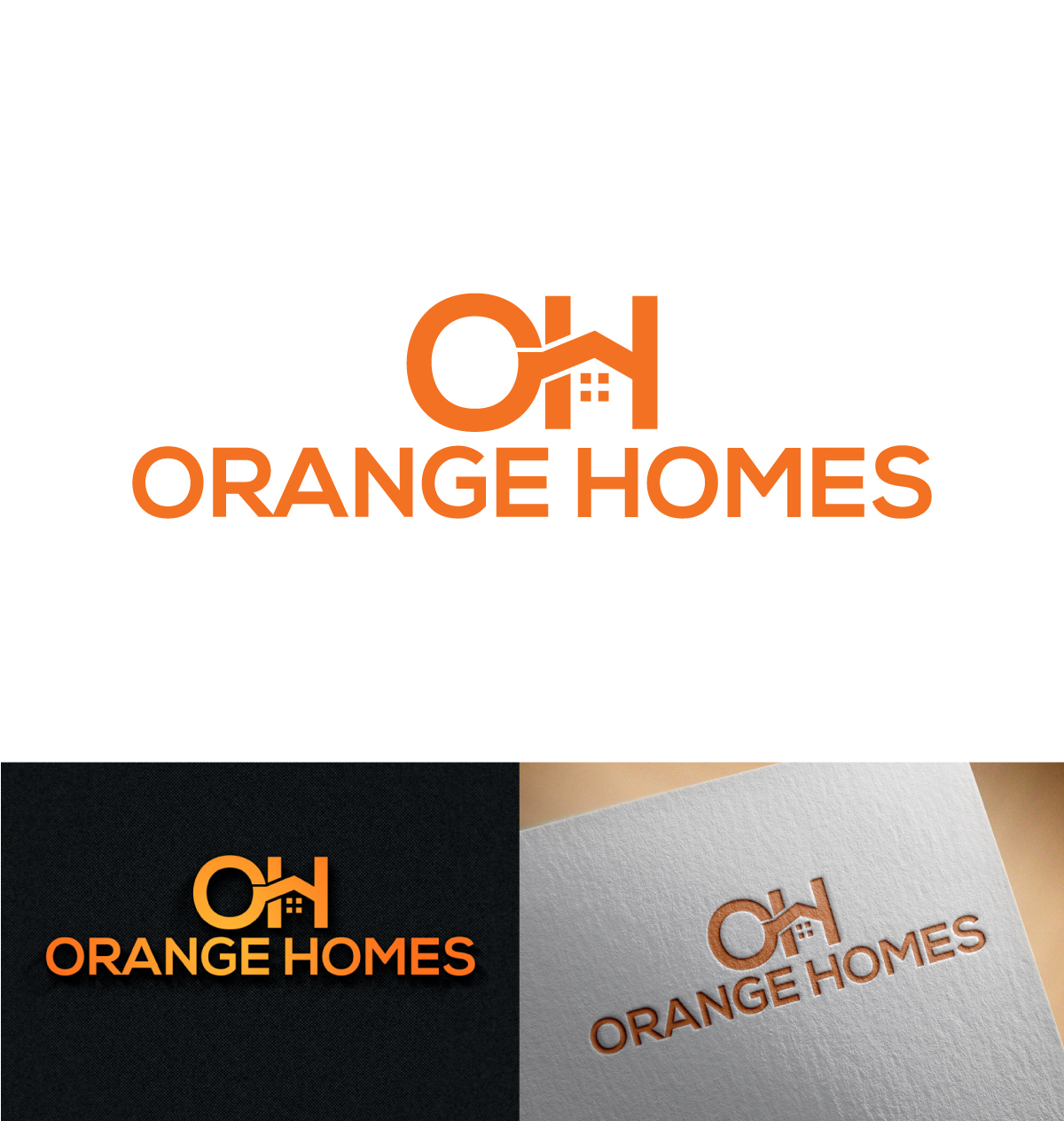Logo Design by imyounuspathan 2 for Orange Homes | Design #18468393
