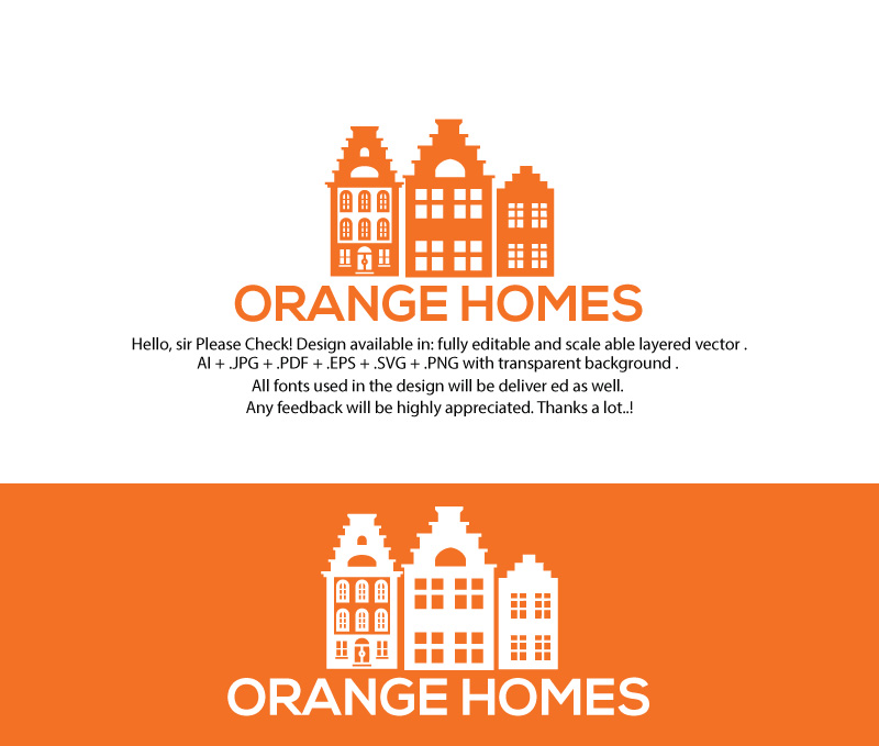 Logo Design by juie design for Orange Homes | Design #18467892