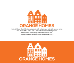 Logo Design by juie design for Orange Homes | Design: #18467892