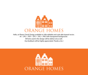 Logo Design by juie design for Orange Homes | Design: #18472685