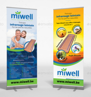 roll up  poster miwell  | Diseño de Flyer por ecorokerz