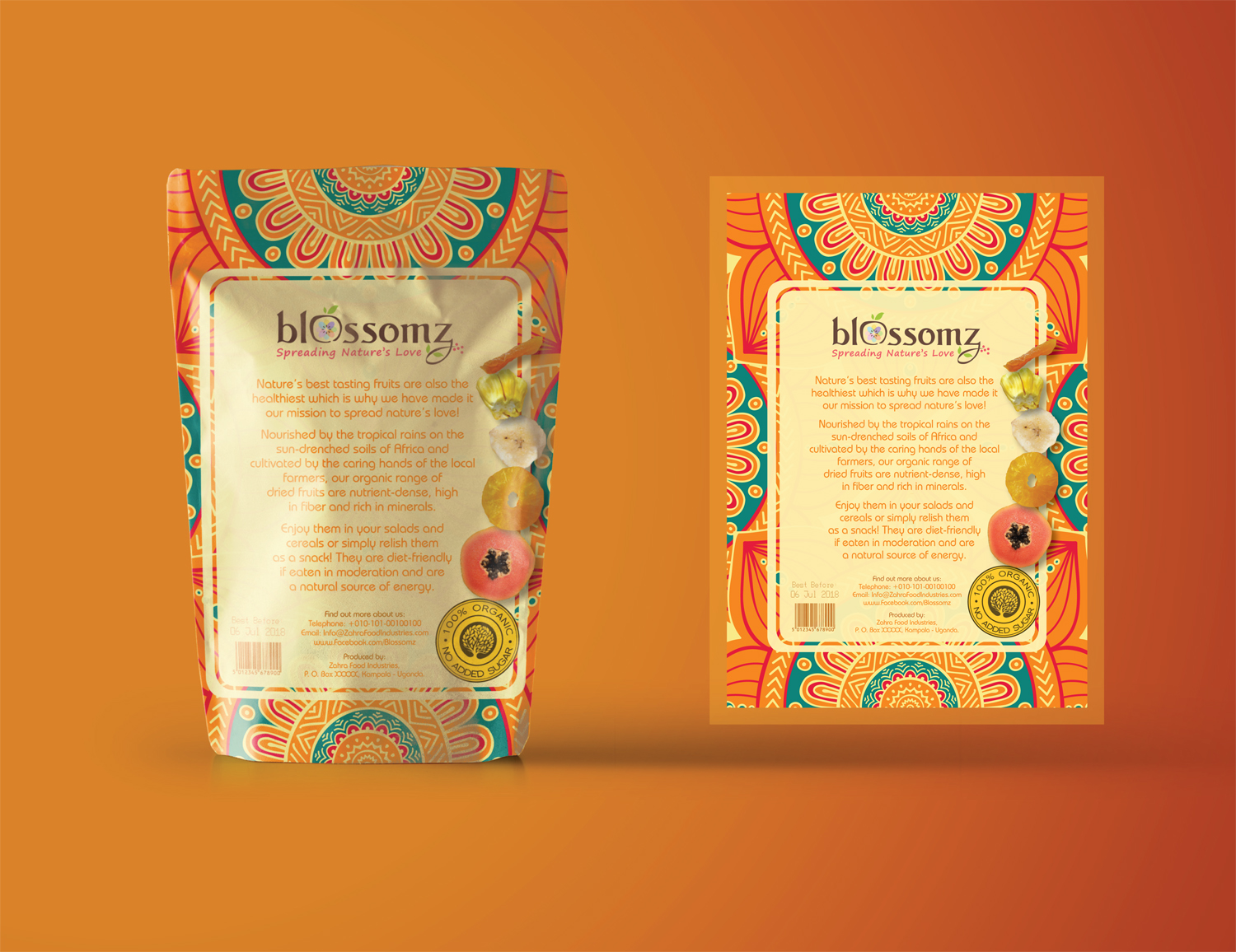 Diseño de Empaque por PND para Zahra Food Industries Ltd | Diseño #18566762