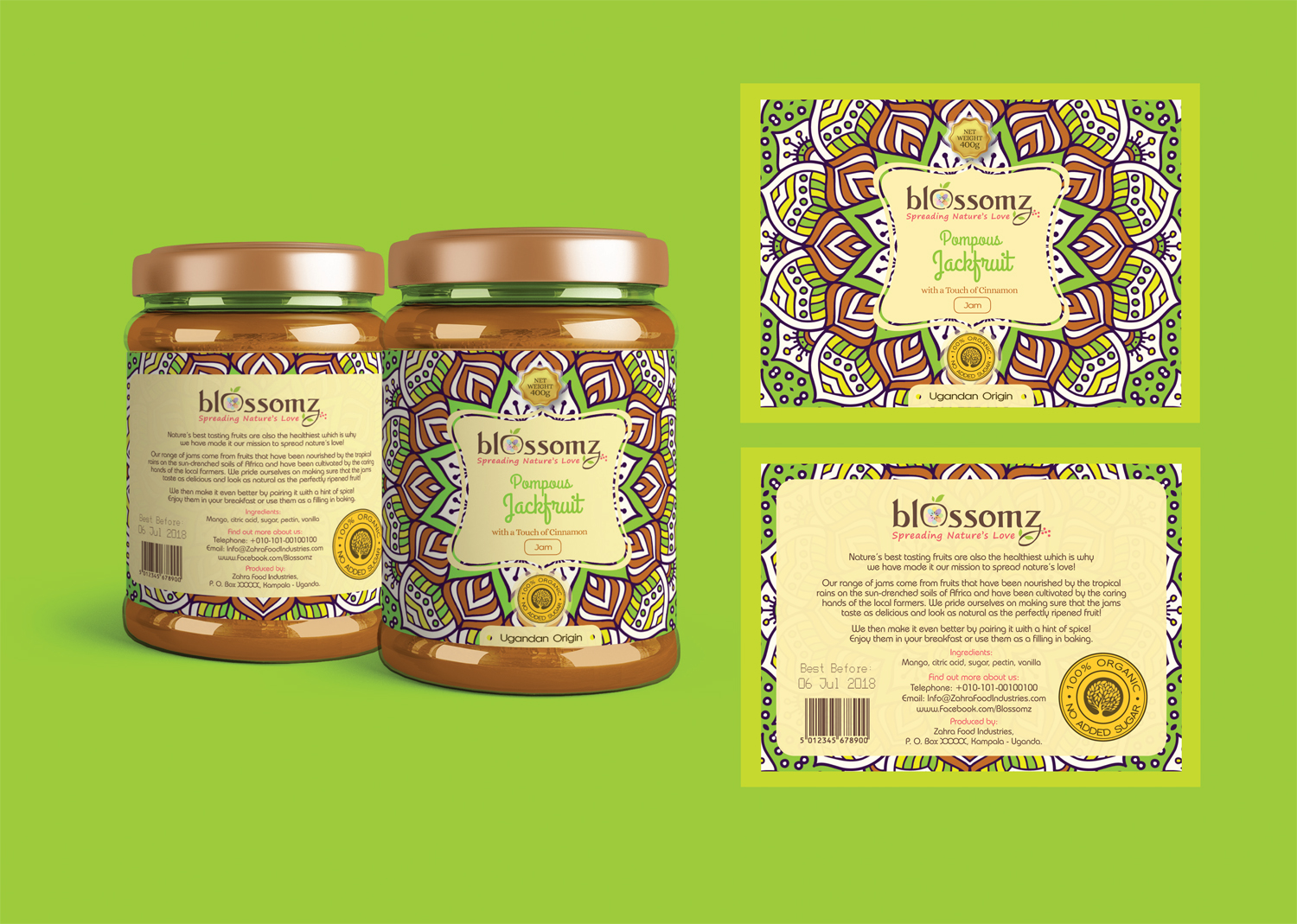 Diseño de Empaque por PND para Zahra Food Industries Ltd | Diseño #18589154