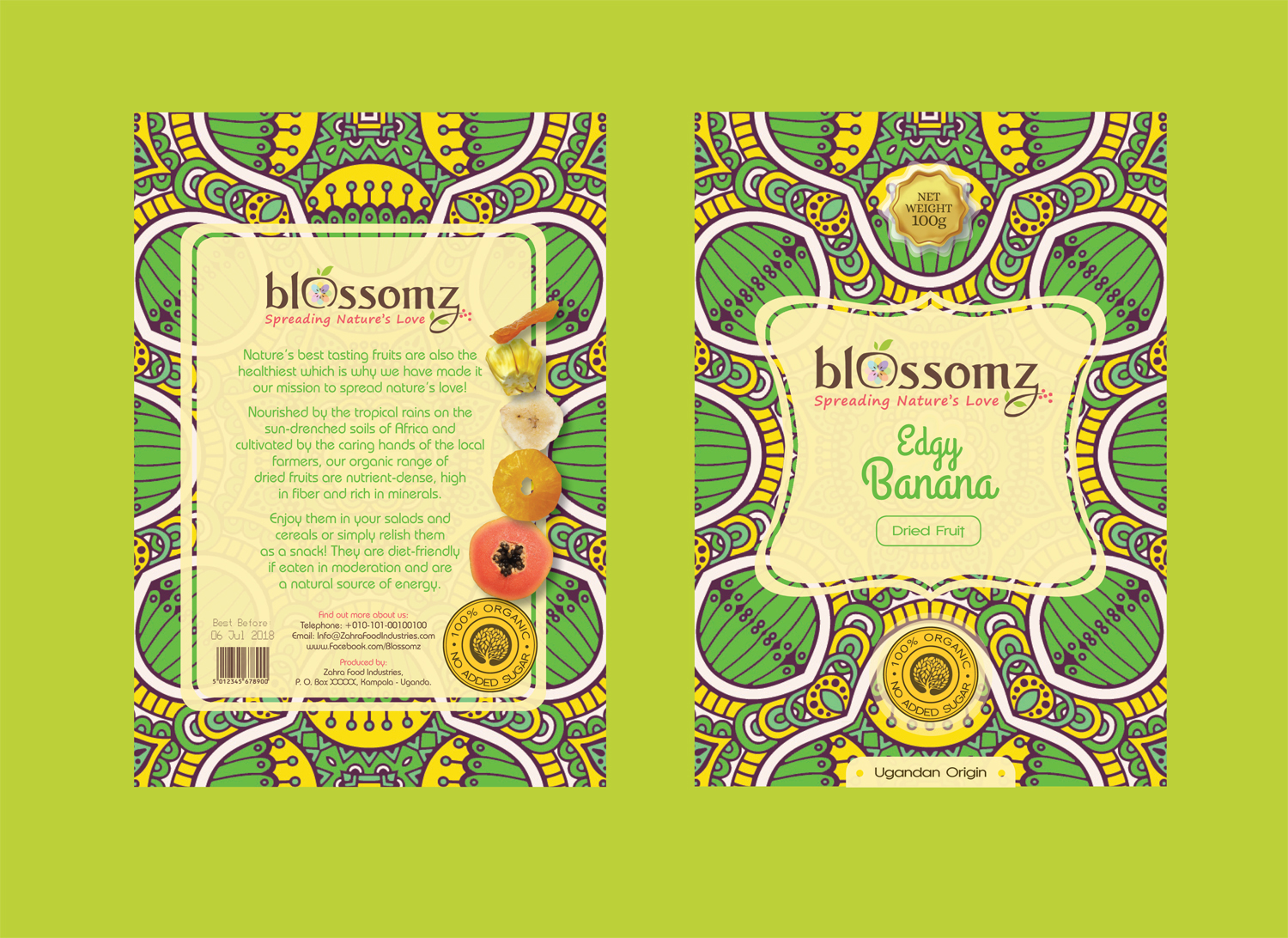 Diseño de Empaque por PND para Zahra Food Industries Ltd | Diseño #18589213