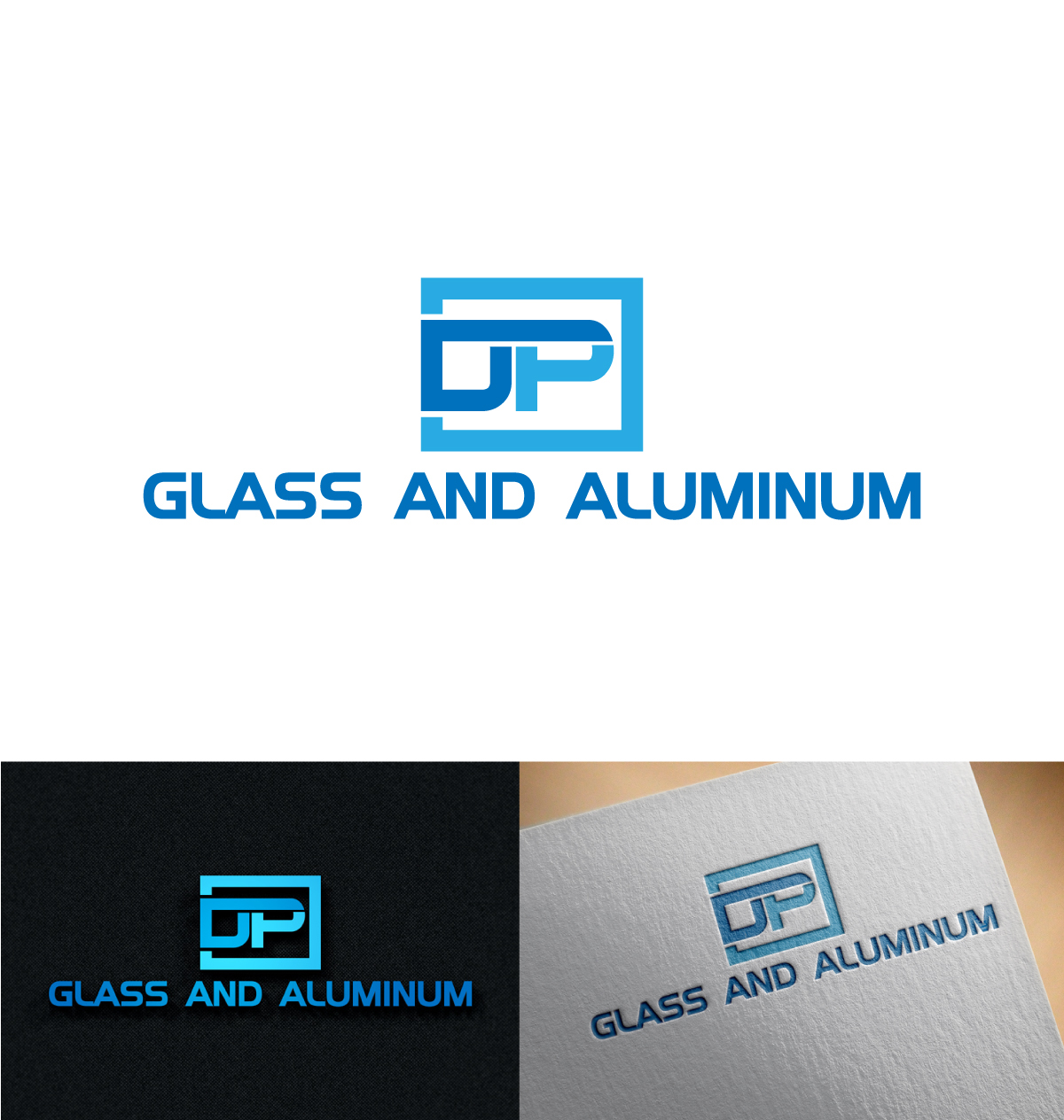 Logo Design by imyounuspathan 2 for DP Glass | Design #18468153