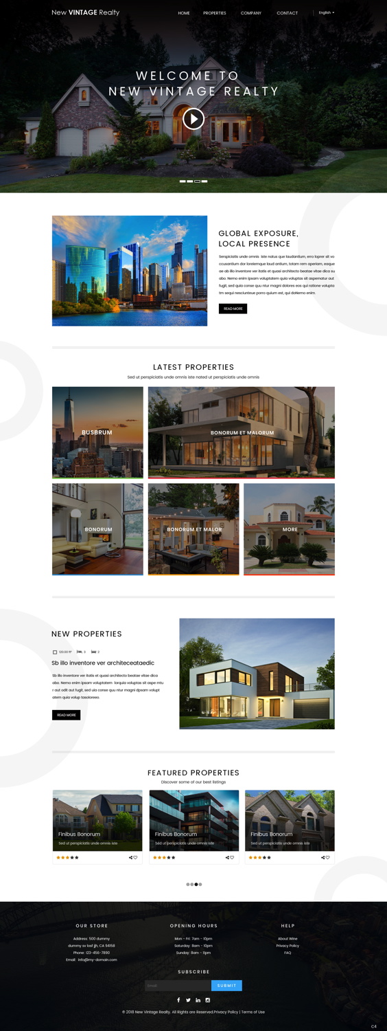 Diseño Web por pb para New Vintage | Diseño #18471295