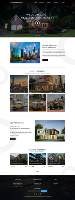 Web Design by pb for New Vintage | Design: #18471295