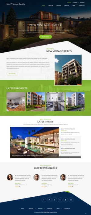 Web Design by pb for New Vintage | Design: #18471296