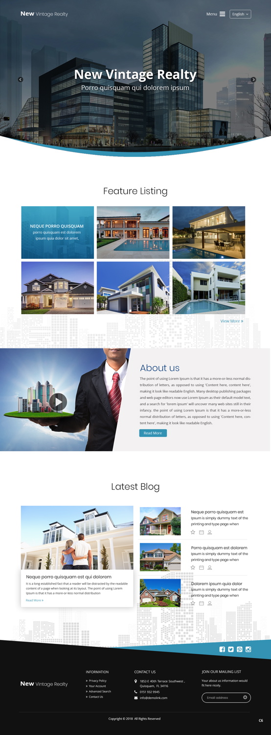 Web Design by pb for New Vintage | Design #18471298