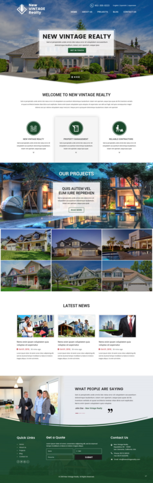 Web Design by pb for New Vintage | Design: #18471299