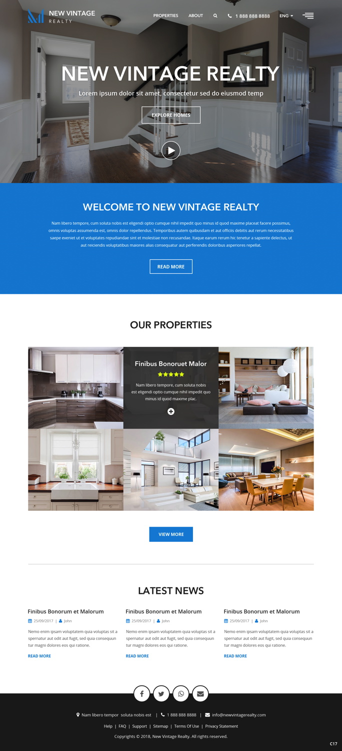 Web Design by pb for New Vintage | Design #18471305