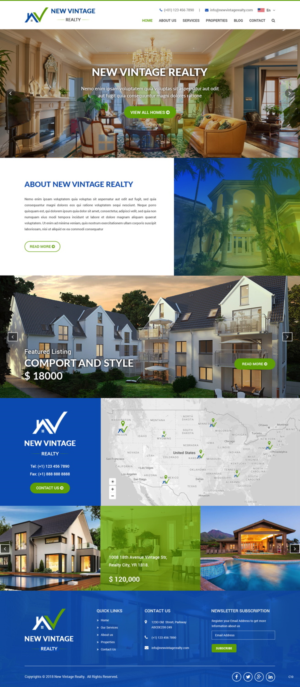 Web Design by pb for New Vintage | Design: #18471307