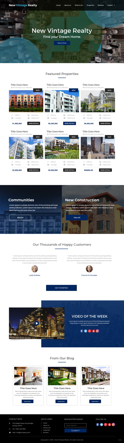 Web Design by pb for New Vintage | Design #18471314