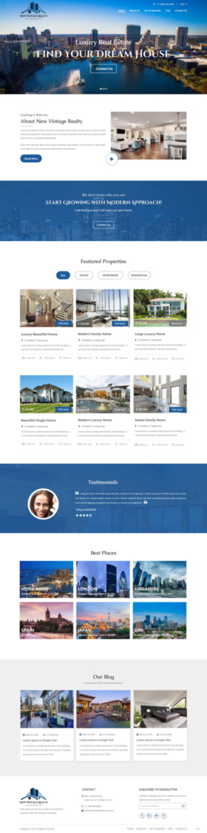 Web Design by pb for New Vintage | Design: #18471331
