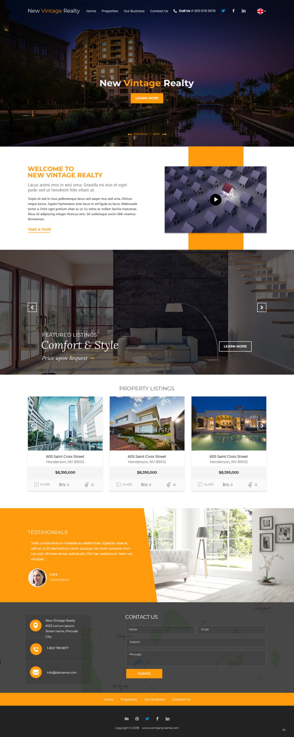 Web Design by pb for New Vintage | Design #18471332