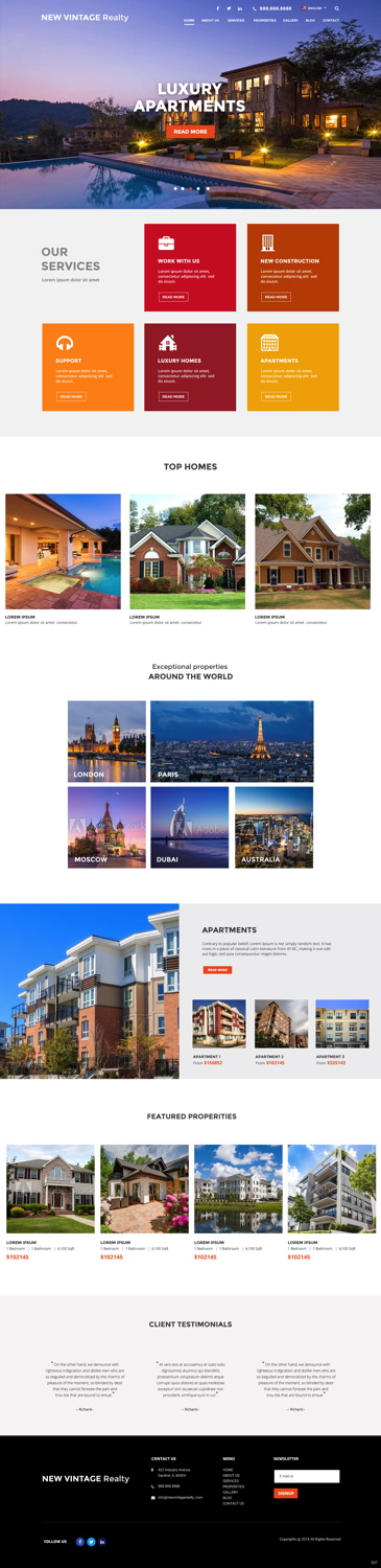 Web Design by pb for New Vintage | Design #18471335