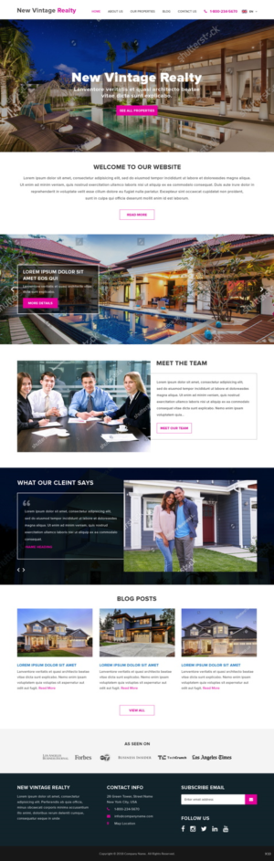 Web Design by pb for New Vintage | Design: #18481591
