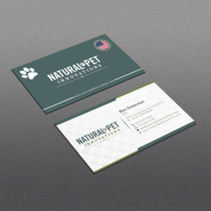 Business Card Design by Ismail Hossain for Natural Pet Innovations | Design #18492591